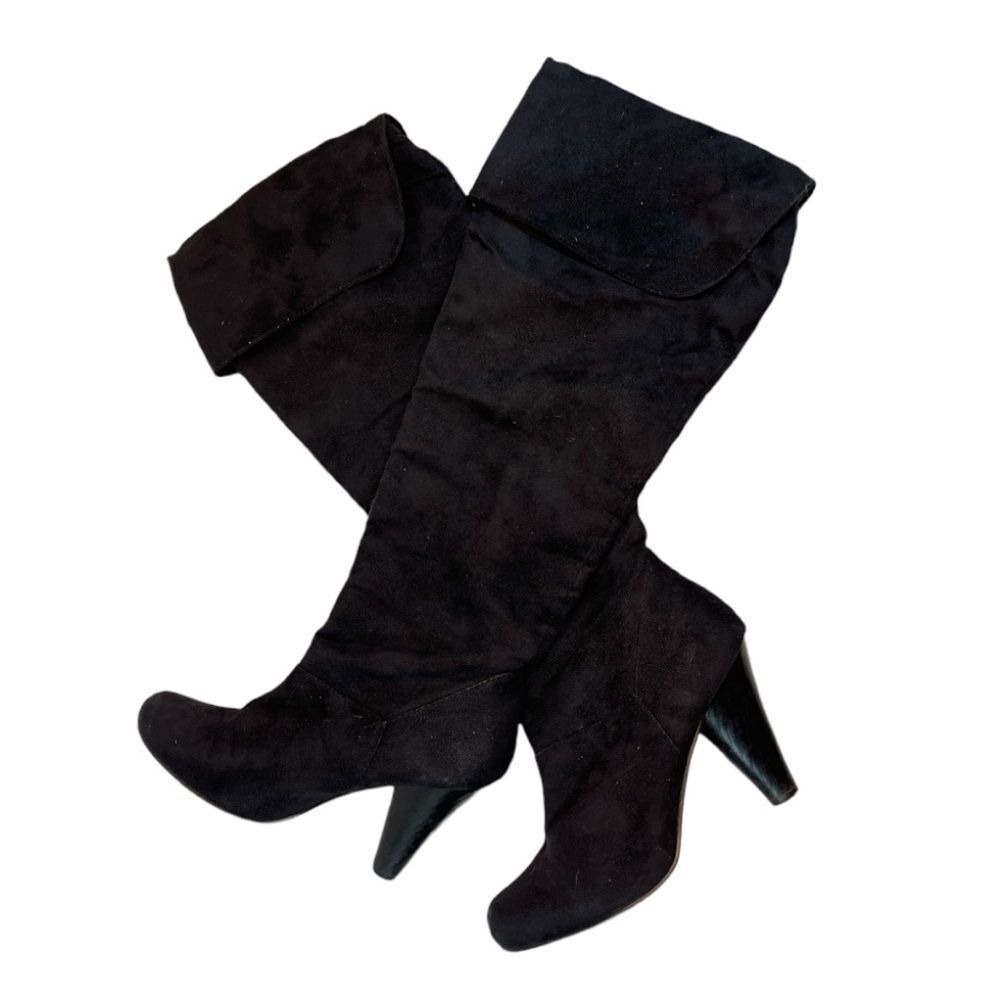 🔥4/$25 Restricted Women’s Black Knee High Heeled Boots, 6.5